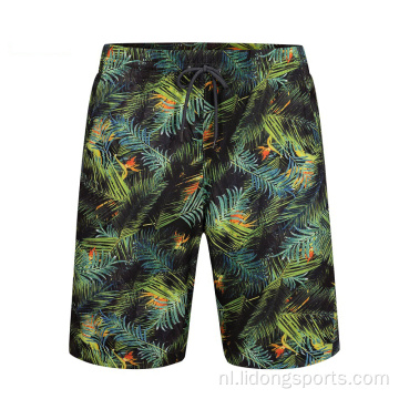 Aangepaste mannen sublimatie fitness atletisch hardloop shorts